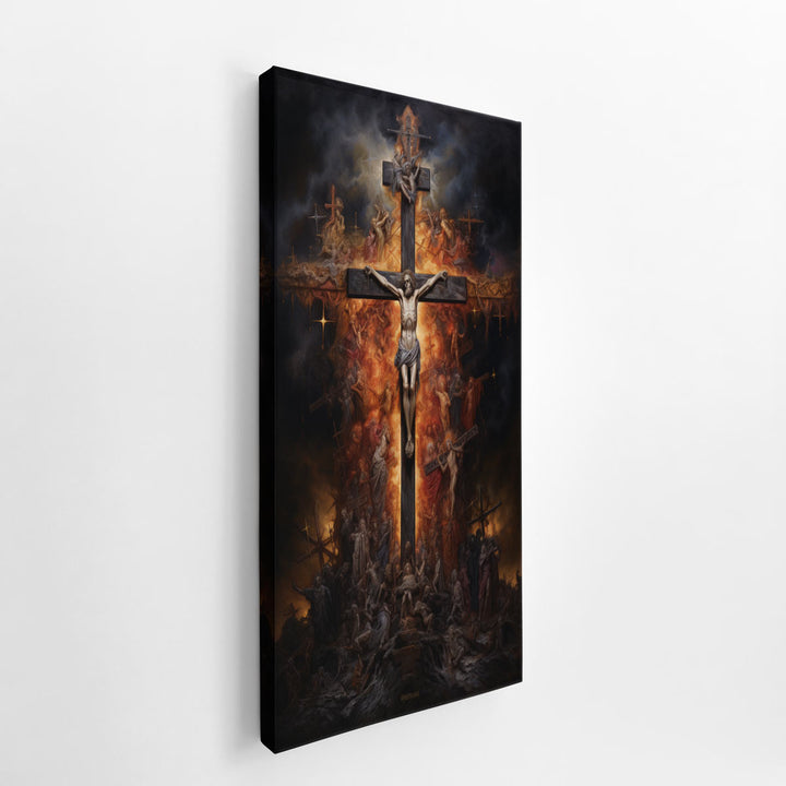 Jesus Cross Painting  canvas Print