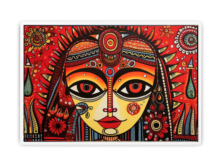 Madhubani Queen Painting 