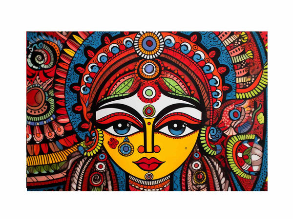 Madhubani Painting Of A Queen 