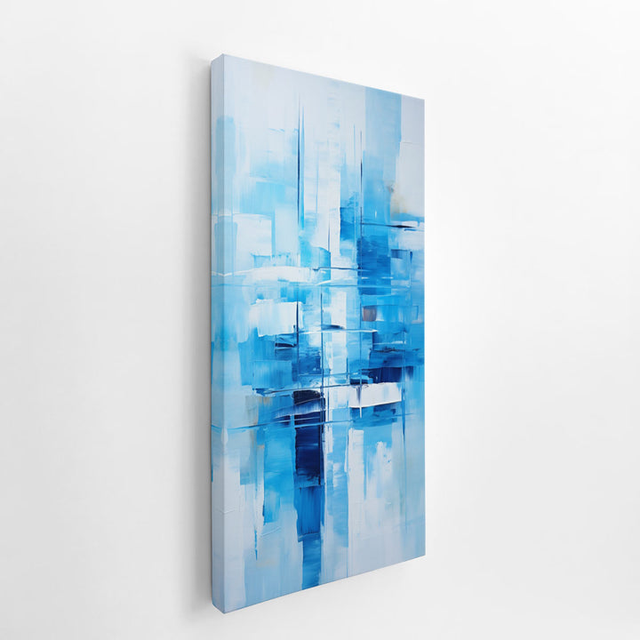 Blue Modern Art  canvas Print