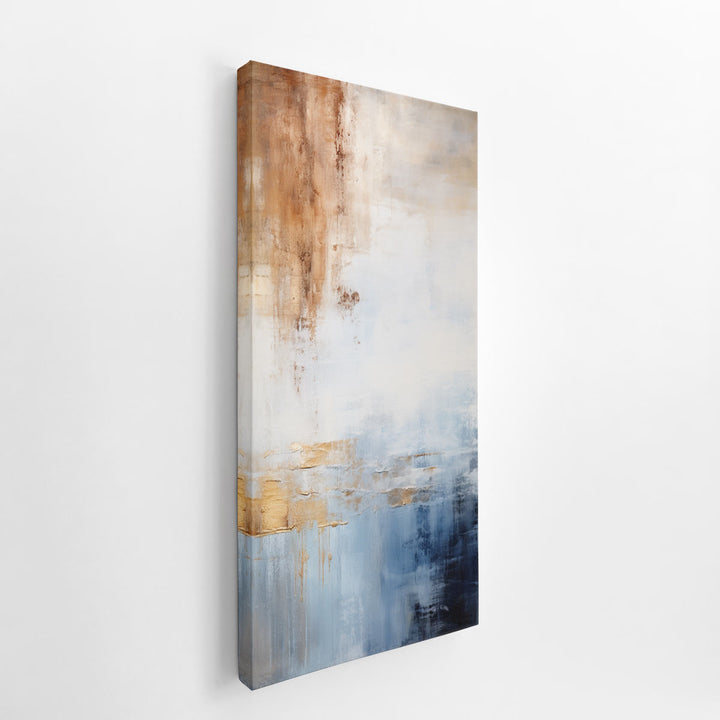 Blue Brown Art  canvas Print