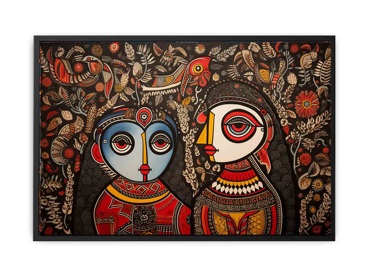 Madhubani Art Print  canvas Print