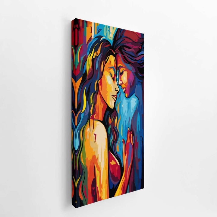 Abstract Lovers Love Art  canvas Print