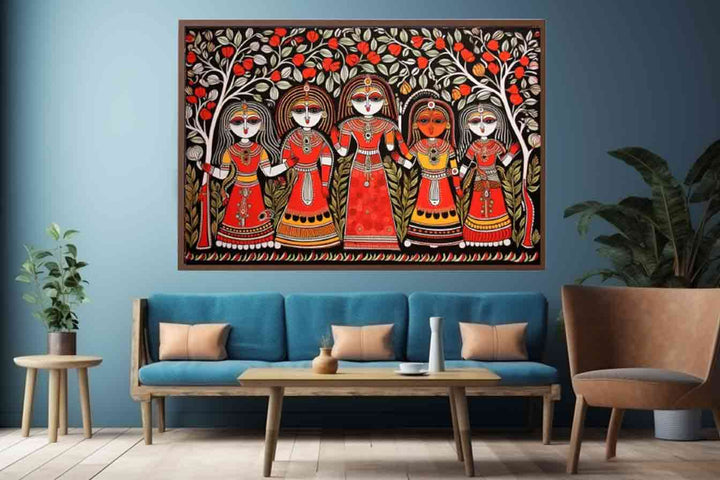 Madhubani Painting Ar 32 Art Print