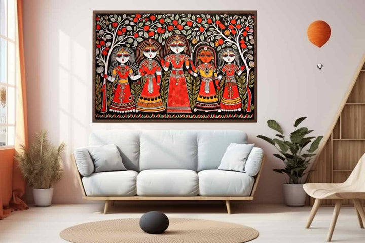 Madhubani Painting Ar 32 Art Print