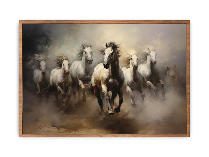 Lucky Seven Horses Painting