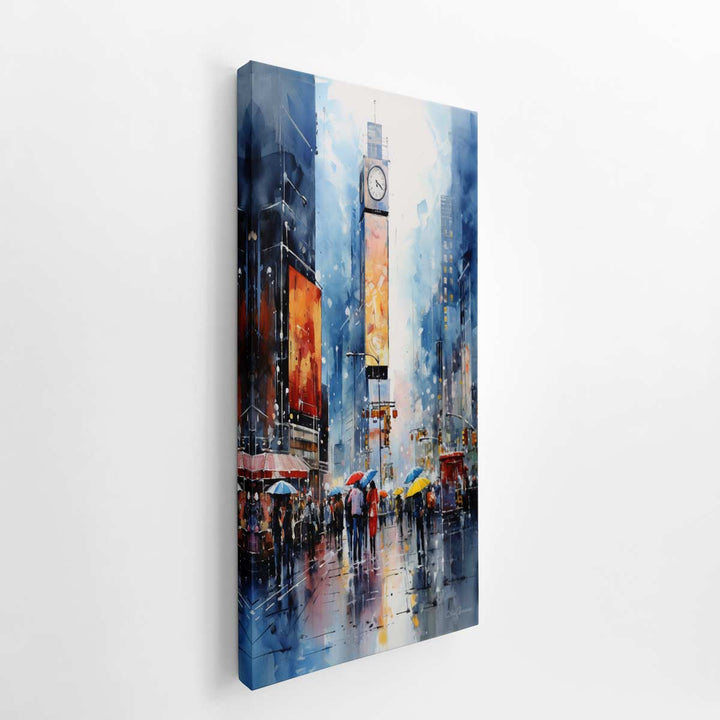 Times Square Painting  canvas Print