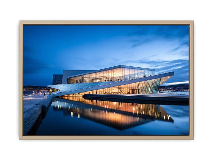 The Norwegian Opera House framed Print