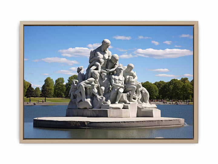 Vigeland Park Olso Artwork framed Print