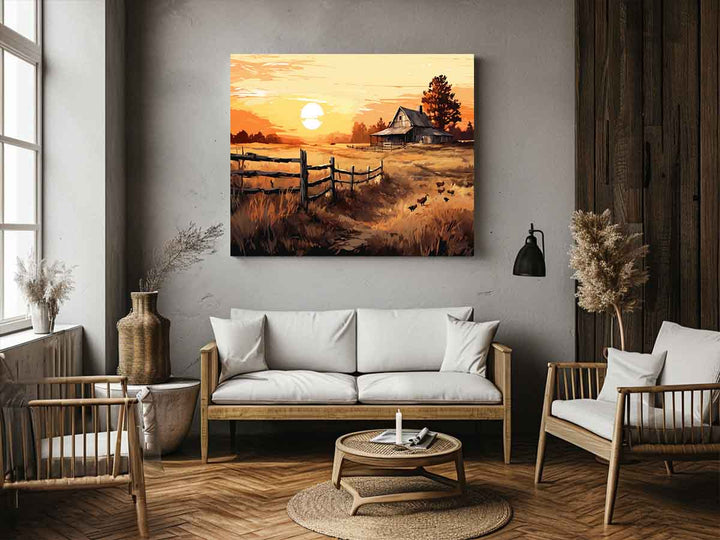 Country Landscape Art Print