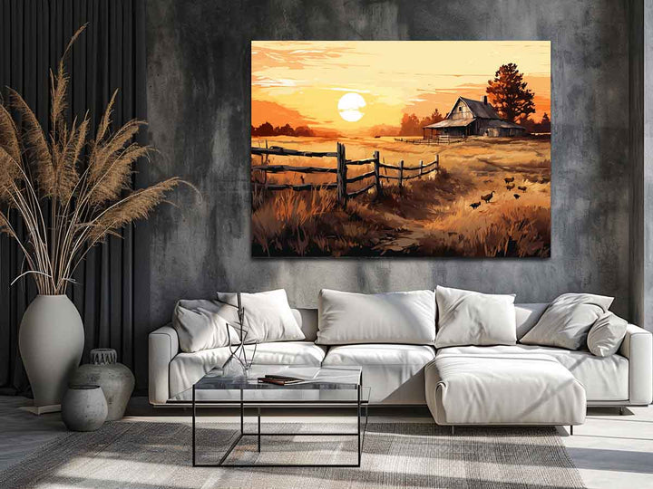 Country Landscape Art Print