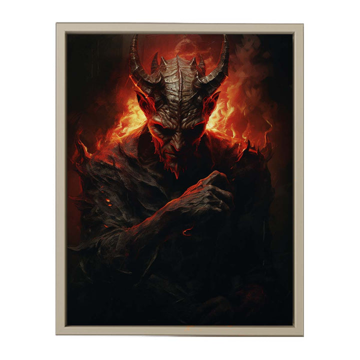 Devil Art framed Print