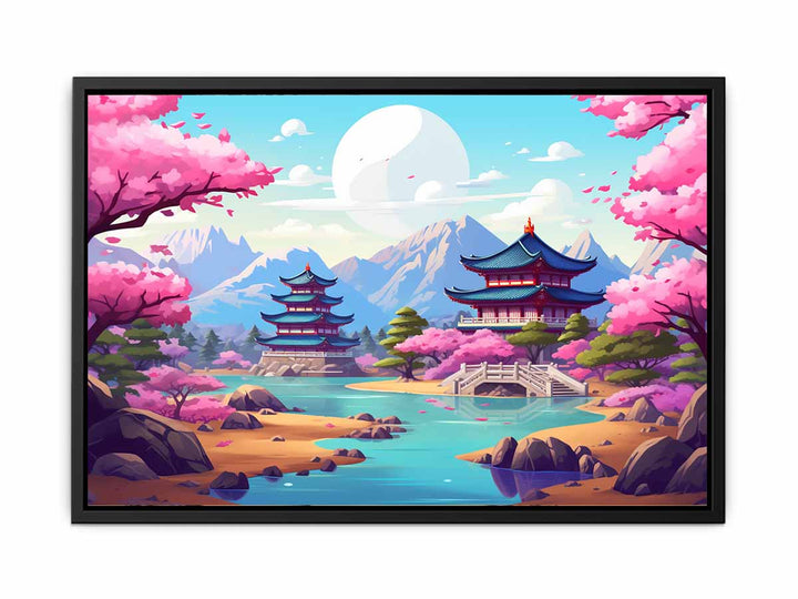 South korea Art  canvas Print