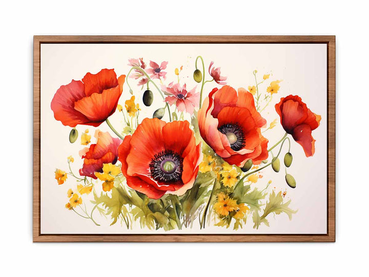 Poppy Flowers Painting  