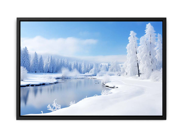 Switzeralnd Snow Art  canvas Print