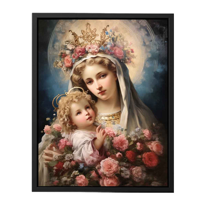 Beautiful Virgin Mary Artwork   canvas Print