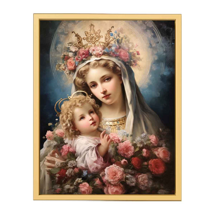 Beautiful Virgin Mary Artwork  framed Print