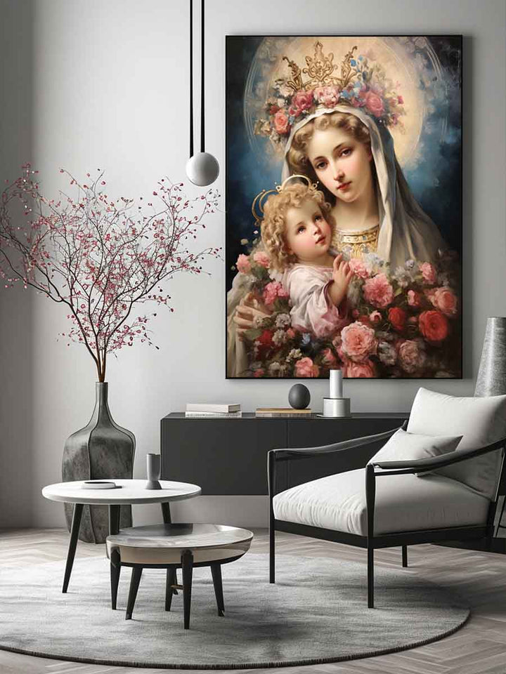 Beautiful Virgin Mary Artwork  Art Print