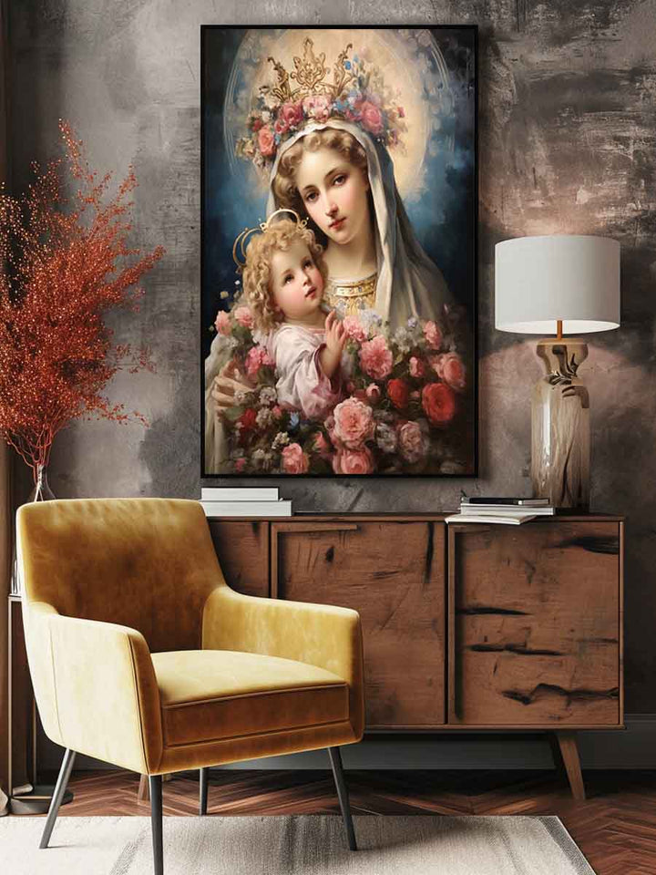 Beautiful Virgin Mary Artwork  Art Print