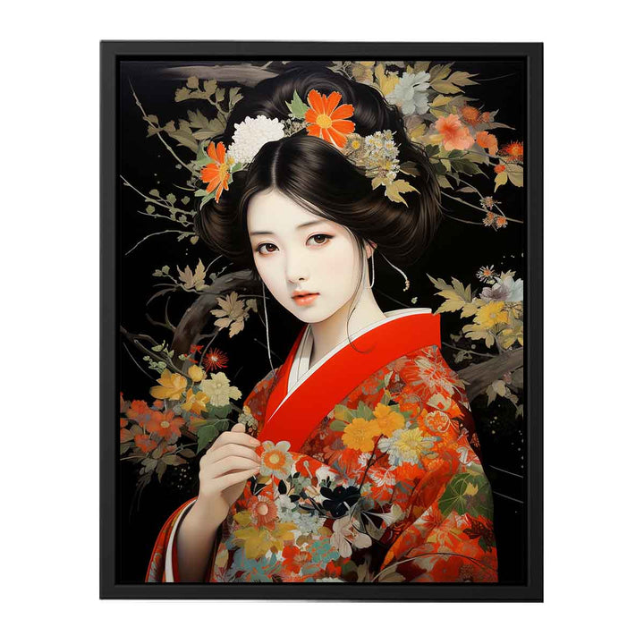 Japanese Beauty Art  canvas Print