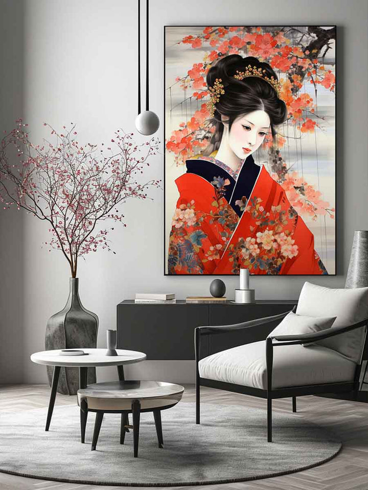 Beautyful Japanese Women Art Print