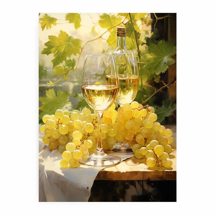 White Wine Painting