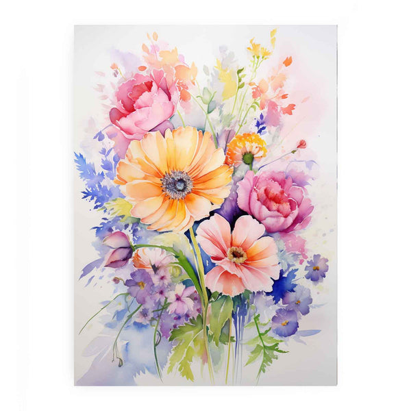 Watercolor Flowers Painting