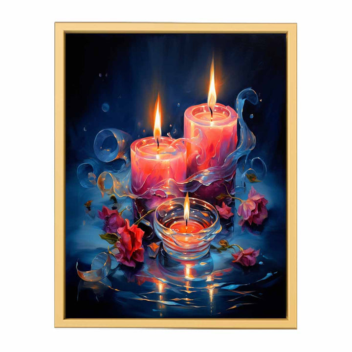 Candle Artwork framed Print