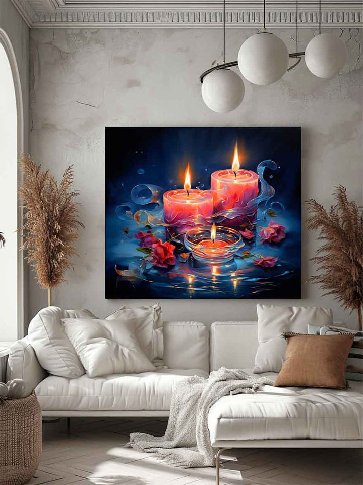 Candle Artwork Art Print