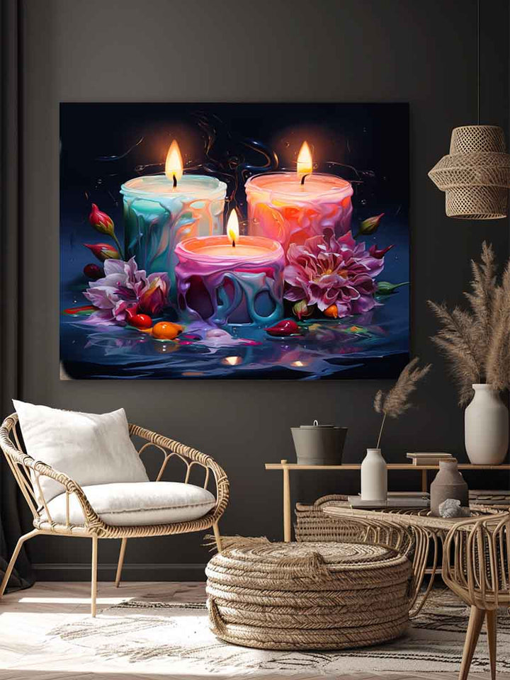 Beautiful Candle Artwork Art Print