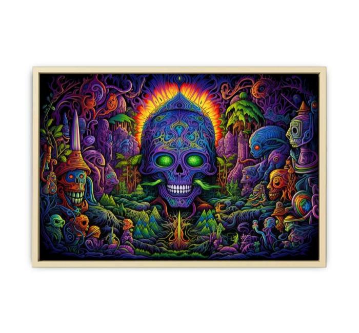 DMT Art Painting framed Print