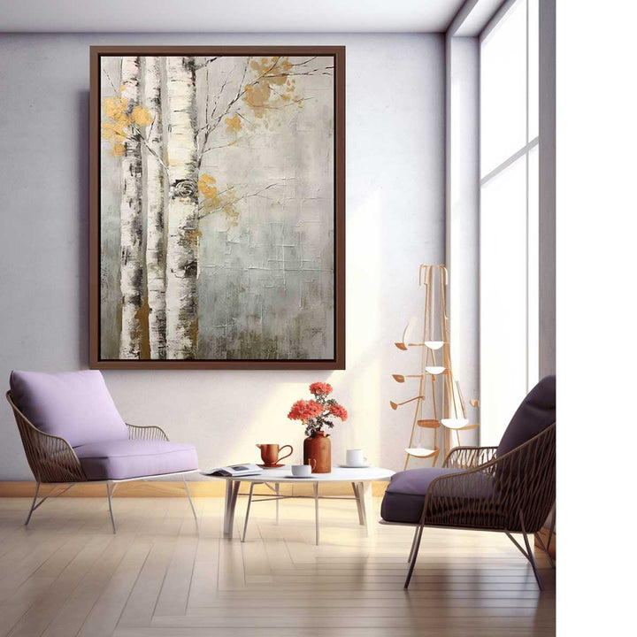 Pine Tree Painting Art Print