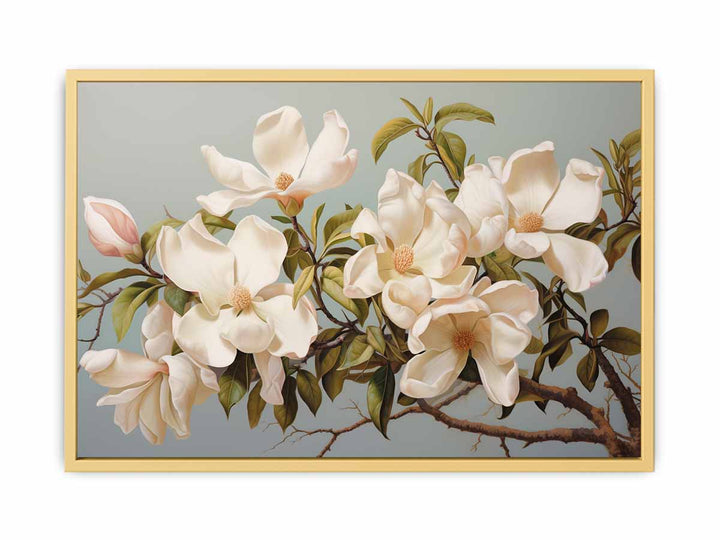 White Flower Art framed Print