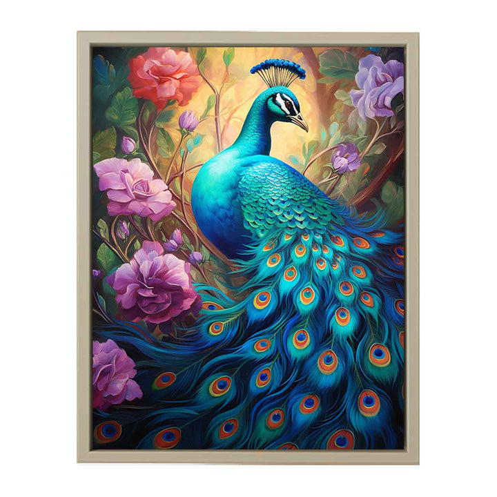 Peacock Poster Print framed Print