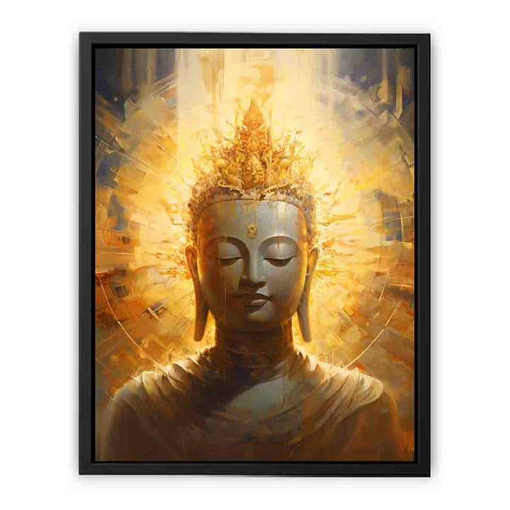 Buddha Gold Painting   canvas Print