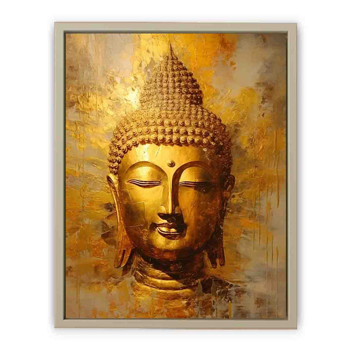 Buddha Gold Art Print framed Print