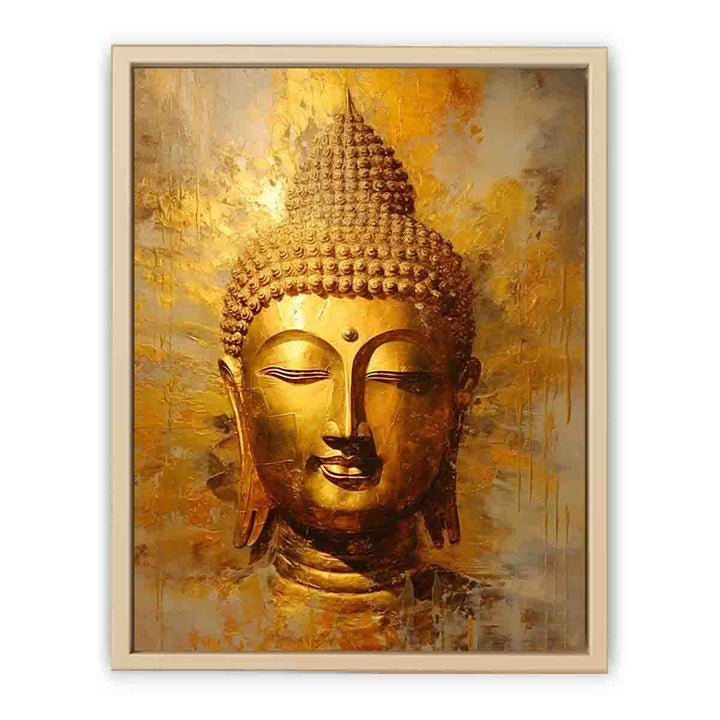 Buddha Gold Art Print framed Print