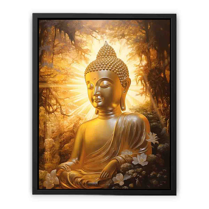 Buddha Gold Art  canvas Print