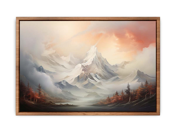 White Mountian Print  Painting