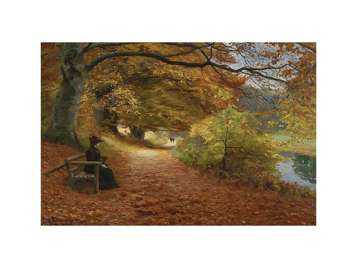 A Wooded Path In Autumn
