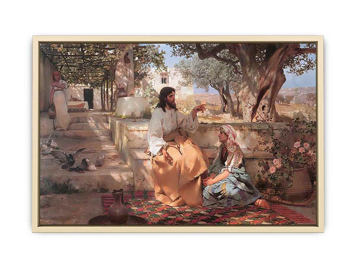 Christ in the House of Martha and Mary  Art Print