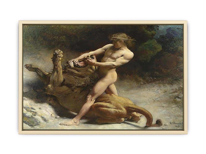 Samson's youth 1891  Art Print