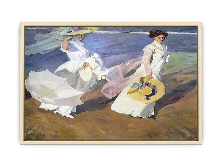 Strolling along the Seashore, 1909  Art Print