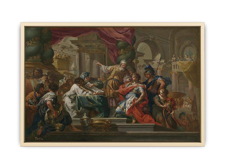 Alexander the Great in the Temple of Jerusalem  Art Print