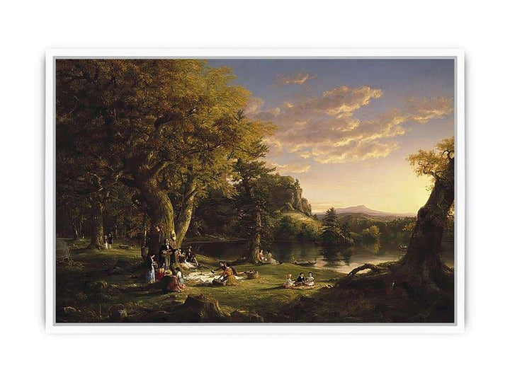 The Picnic 1846 Framed Print