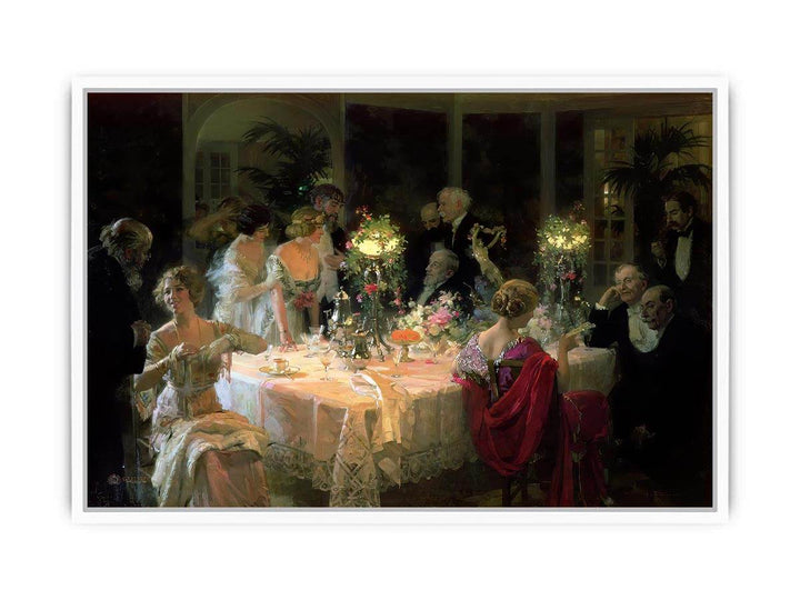 The Dinner Party Framed Print