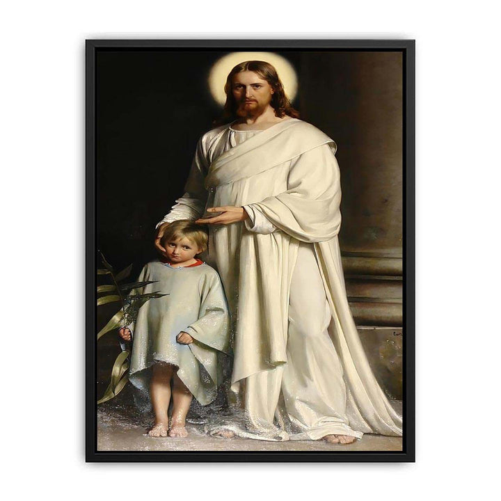 Christ and a Boy  Painting