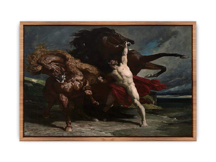 Automedon with the horse of Achilles 1868  Poster