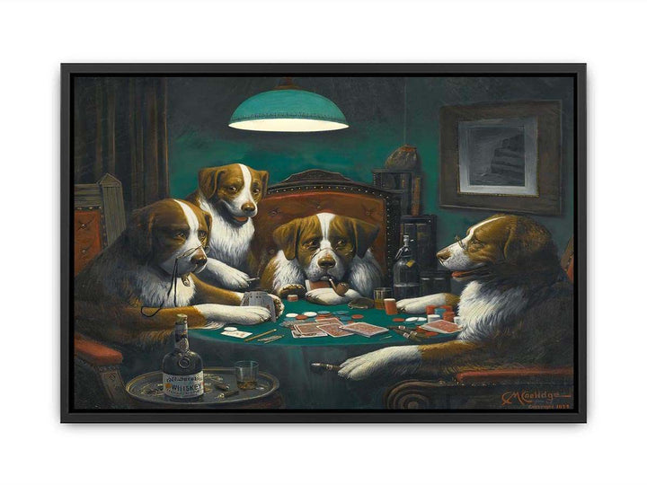 Dogs Playing Poker Painting  Painting