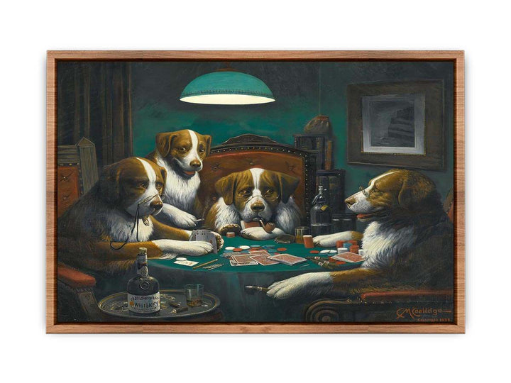 Dogs Playing Poker Painting  Poster